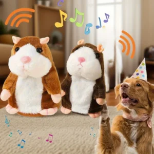 Realistic cat and dog hamster toys, interactive pet toys, interactive plush animal hamster toy, ideal gift
