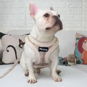 Winter Pet Dog Harness Soft Puppy Cat Harness Leash Set Warm Dogs Clothes No Pull Adjustable Vest For Small Dogs French Bulldog